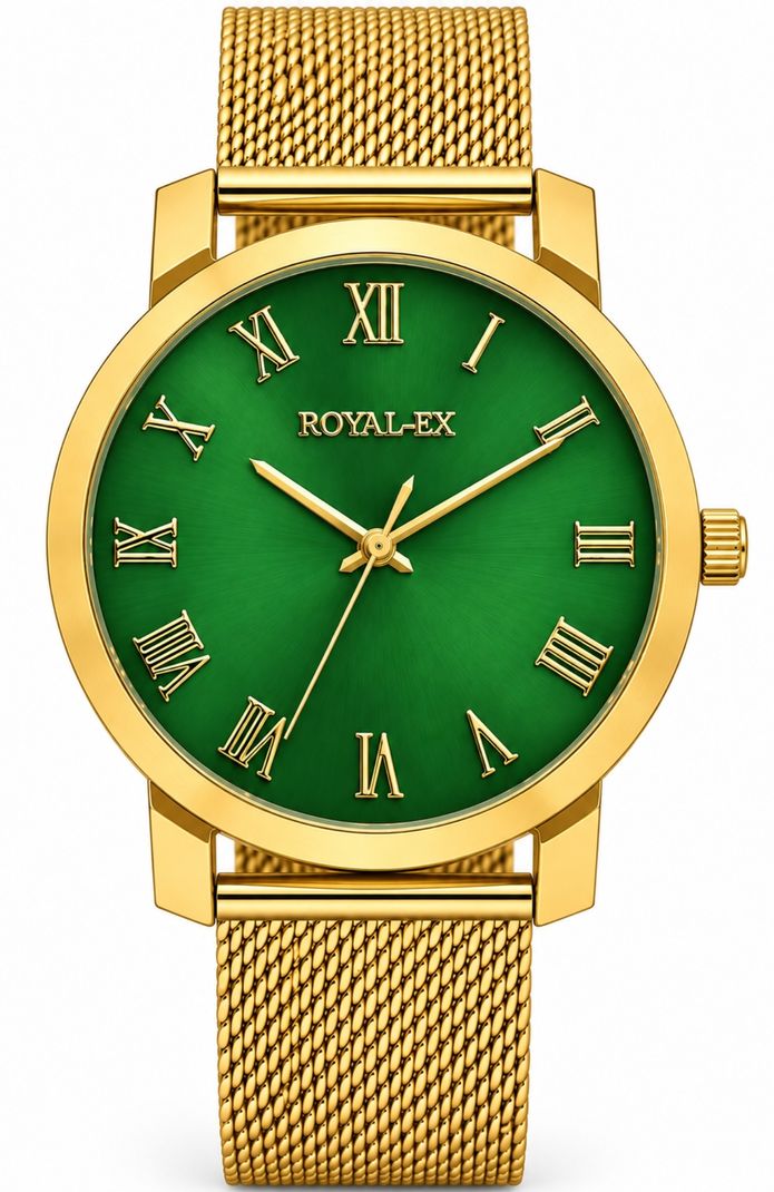 Royalex Men's Green Dial Analog Watch - Image 2