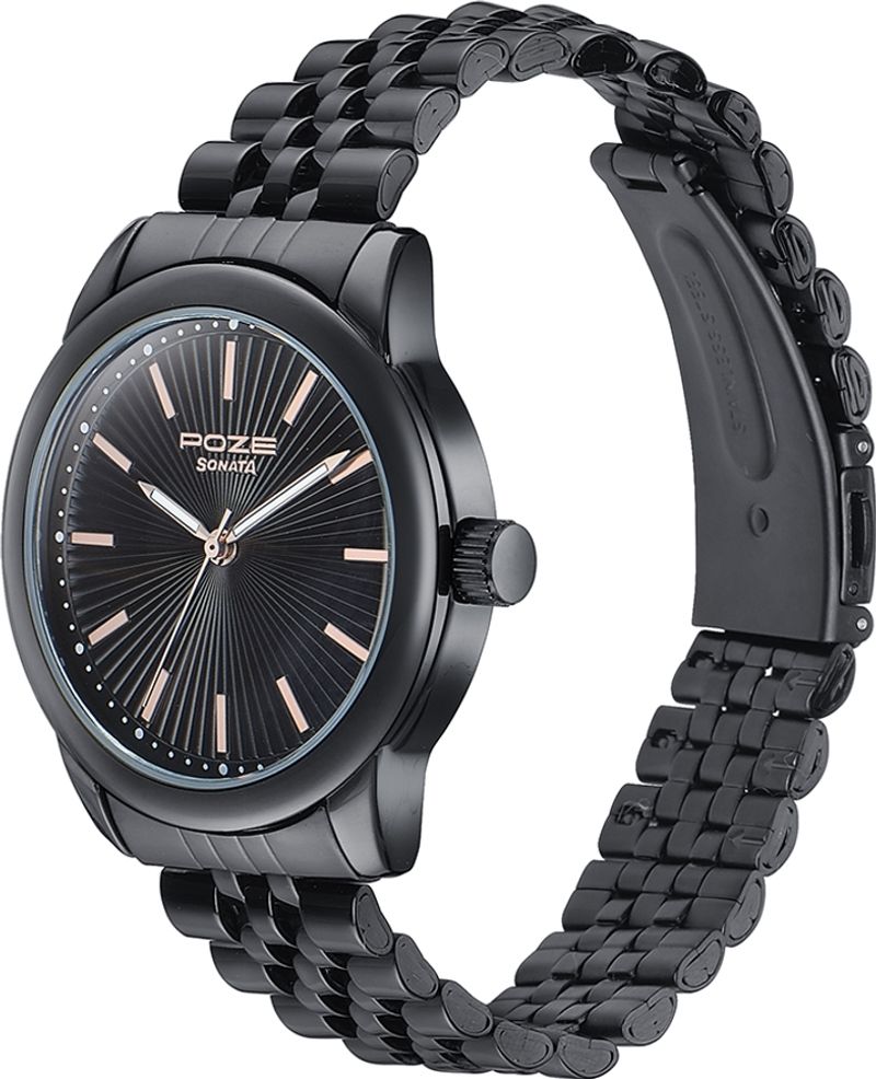 SONATA Poze Metal Analog Watch SP70040NM01W - Image 6