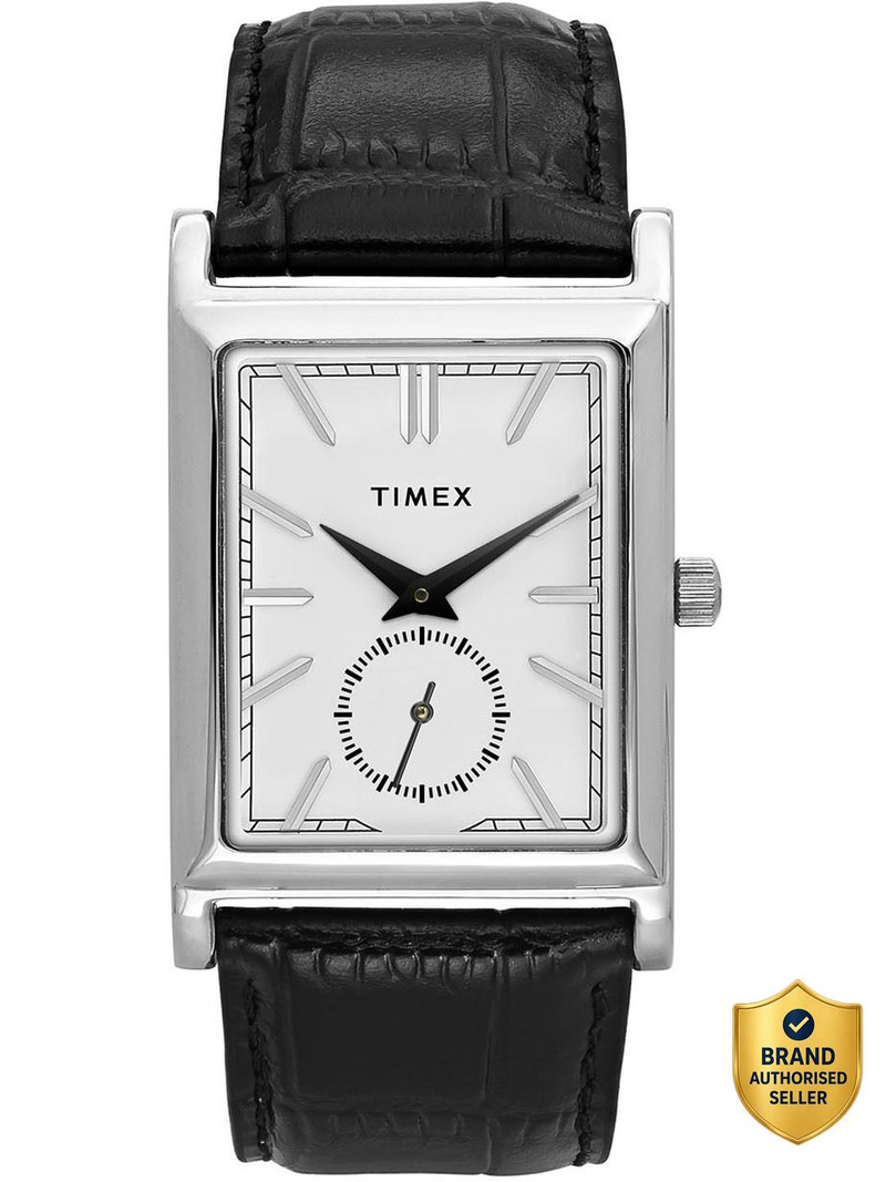 TIMEX Trendline Rectangle 29mm White Dial Analog Watch  - For Men TW000L522