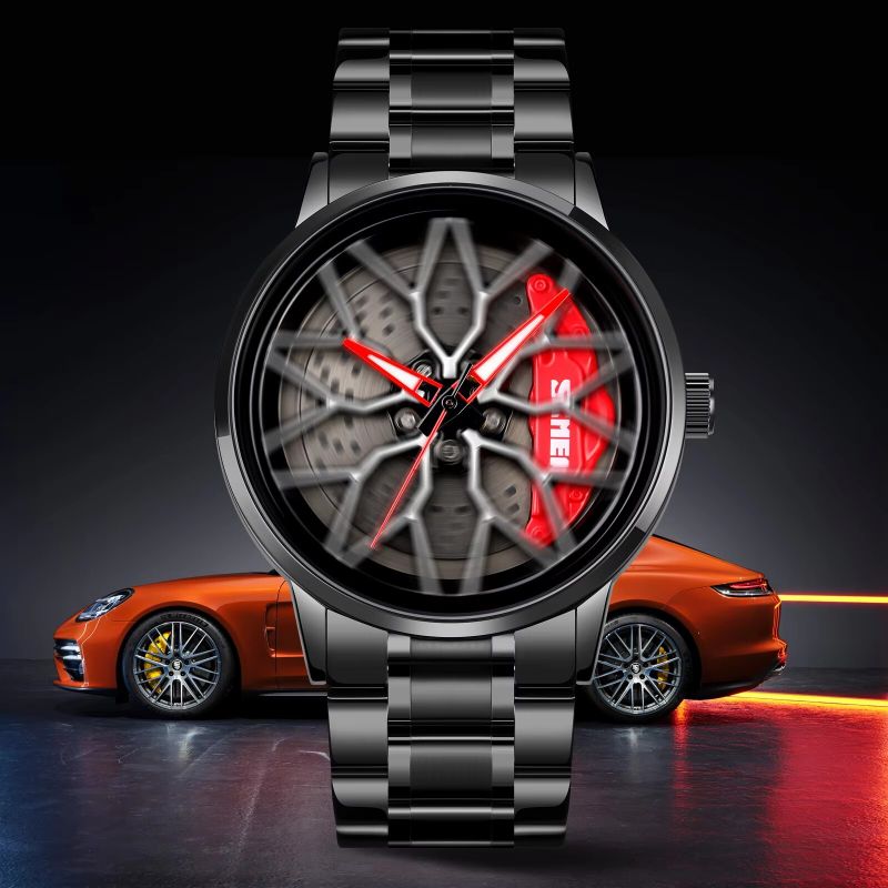 SDM Men's Red 360 Rotation Watch Spinner - Image 5