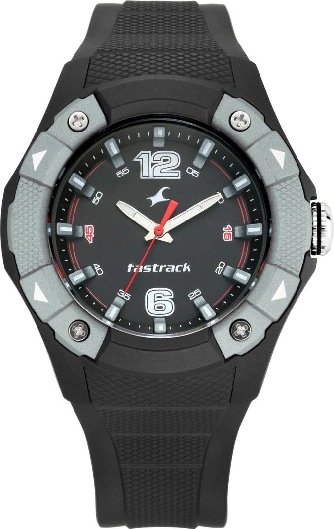 Fastrack Trendies Black Dial Black Silicone Strap Analog Watch - For - Image 3