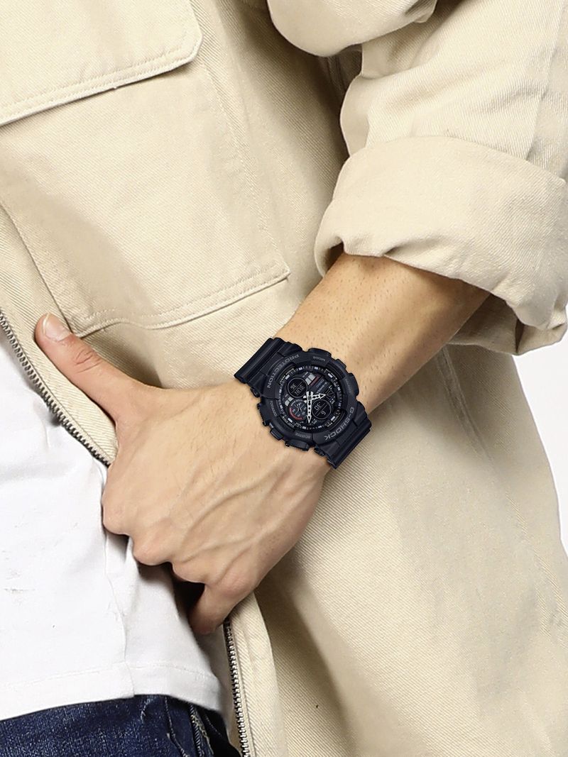CASIO G-SHOCK GA-140-1A1DR Black Dial Resin Strap Analog-Digital - Image 6