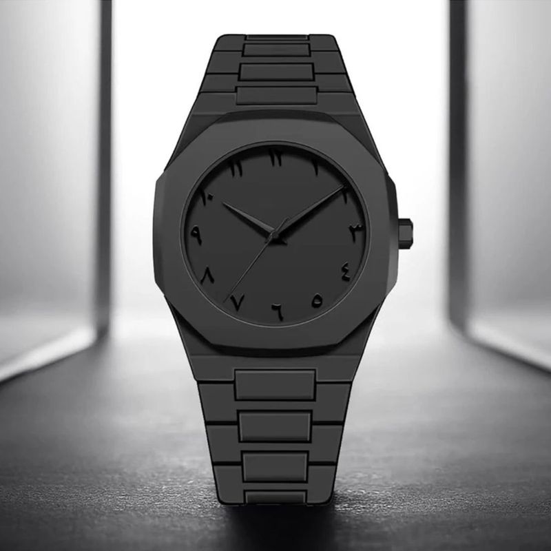 SPLAZOS Arabic Aura Black Analog Watch - Image 3