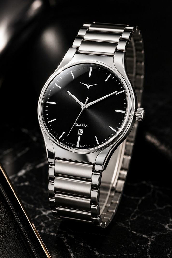 Nester Prestige Steel Series Analog Watch - Black - Image 4
