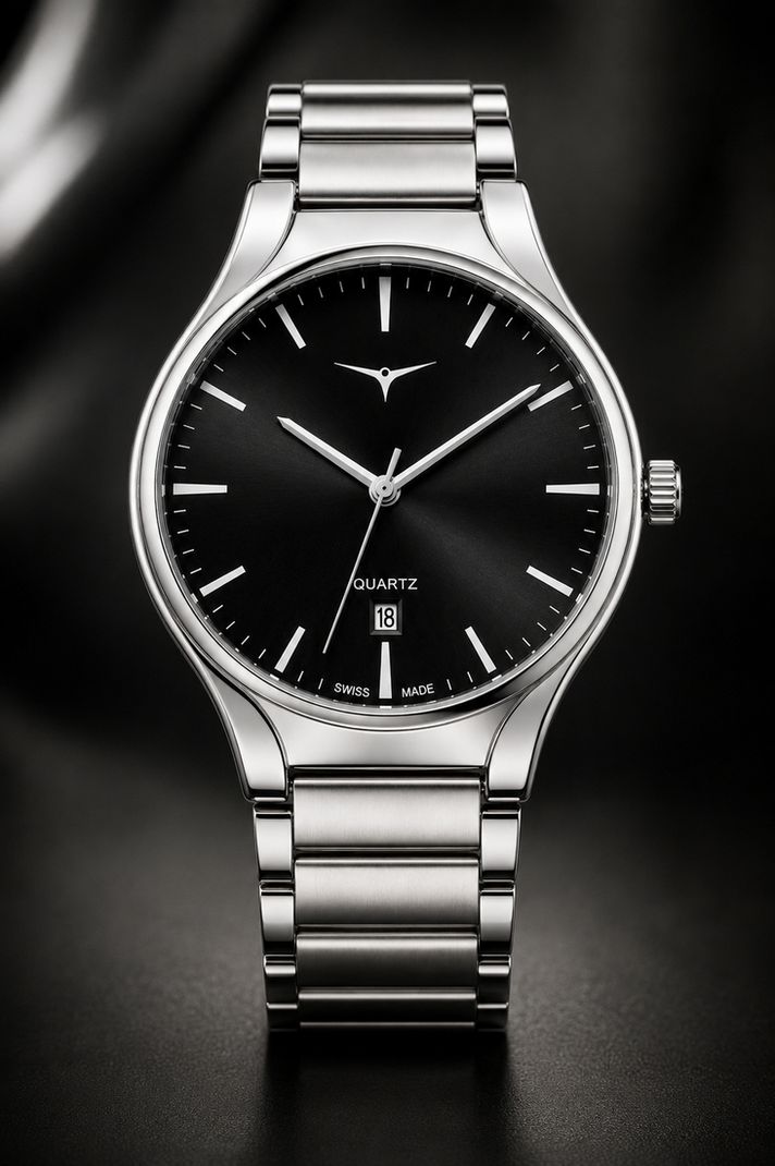 Nester Prestige Steel Series Analog Watch - Black - Image 2
