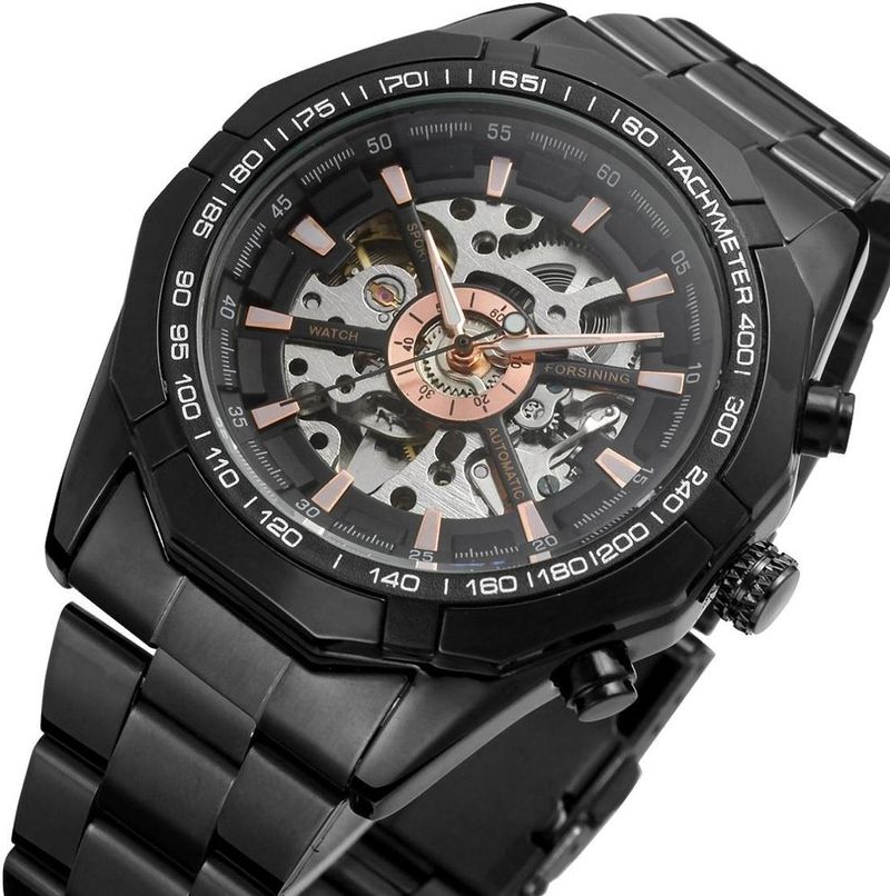 Forsining Men's Skeleton Sport Watch - Image 3