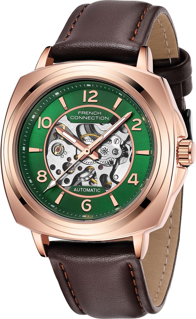 French Connection Green Sunray Automatic Watch FCA44NBRL - Image 5