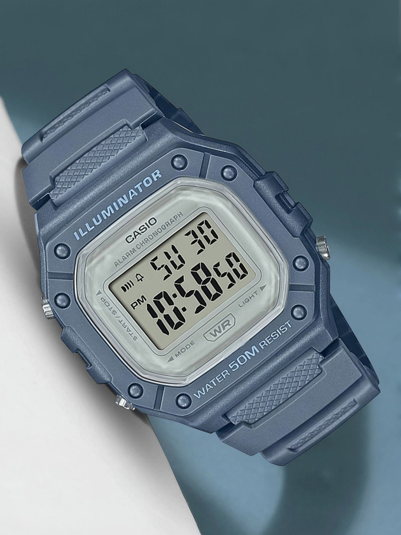 CASIO Youth Digital Watch  - For Men & Women D255 (W-218HC-2AVDF)