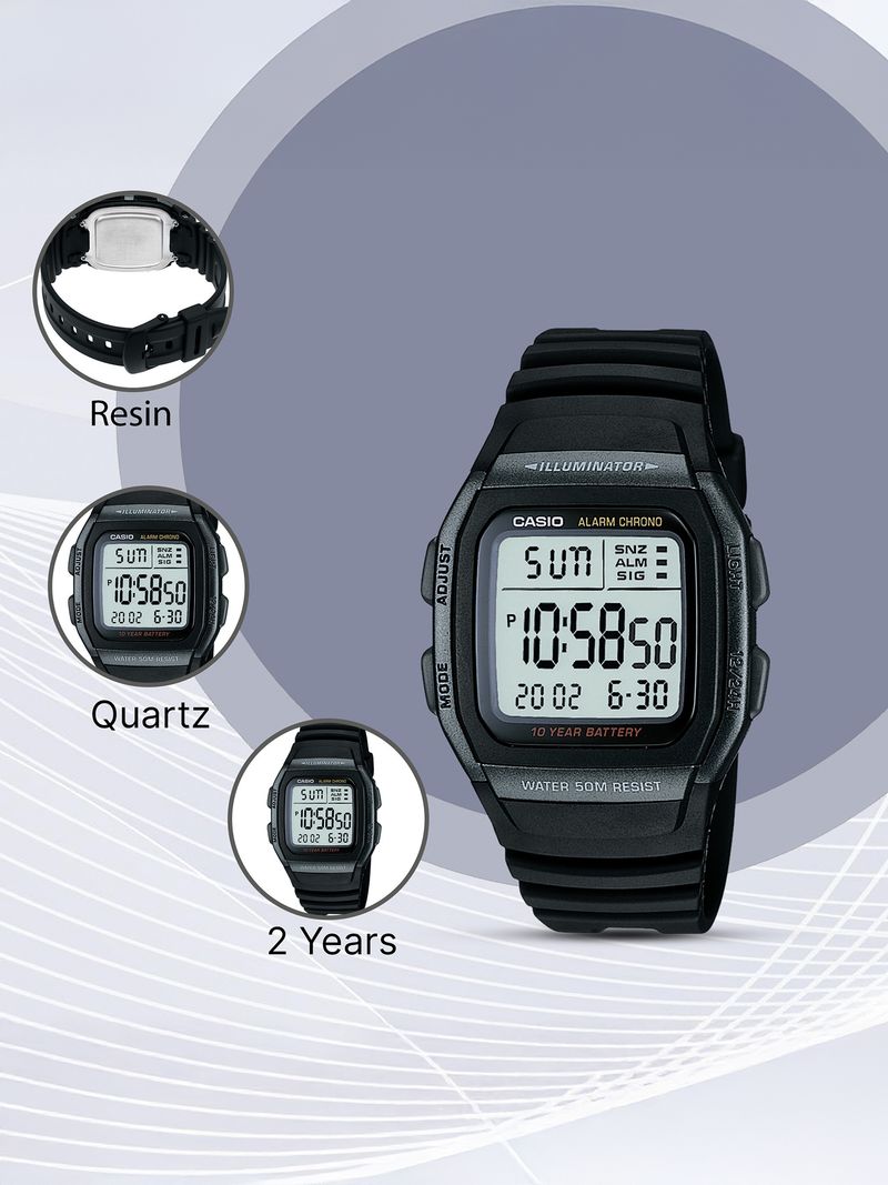 CASIO Youth Digital Watch W-96H-1BVDF - Image 5