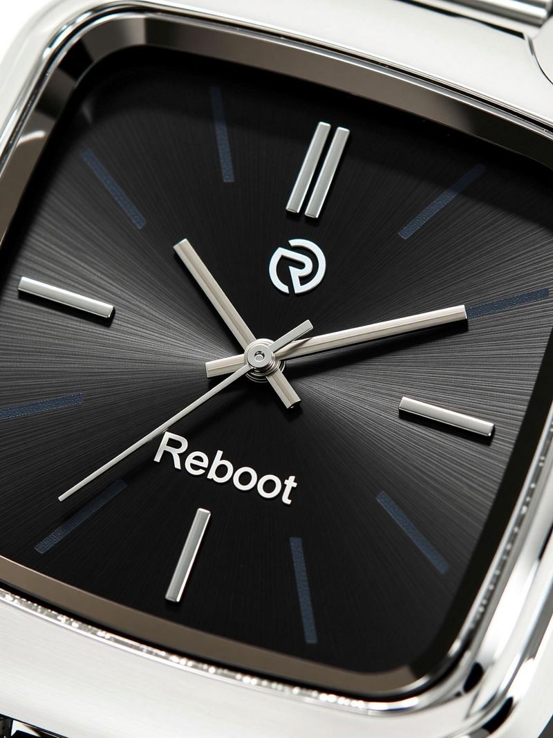 Reboot FT3027 Men's Square Stainless Steel Analog Watch - Image 6