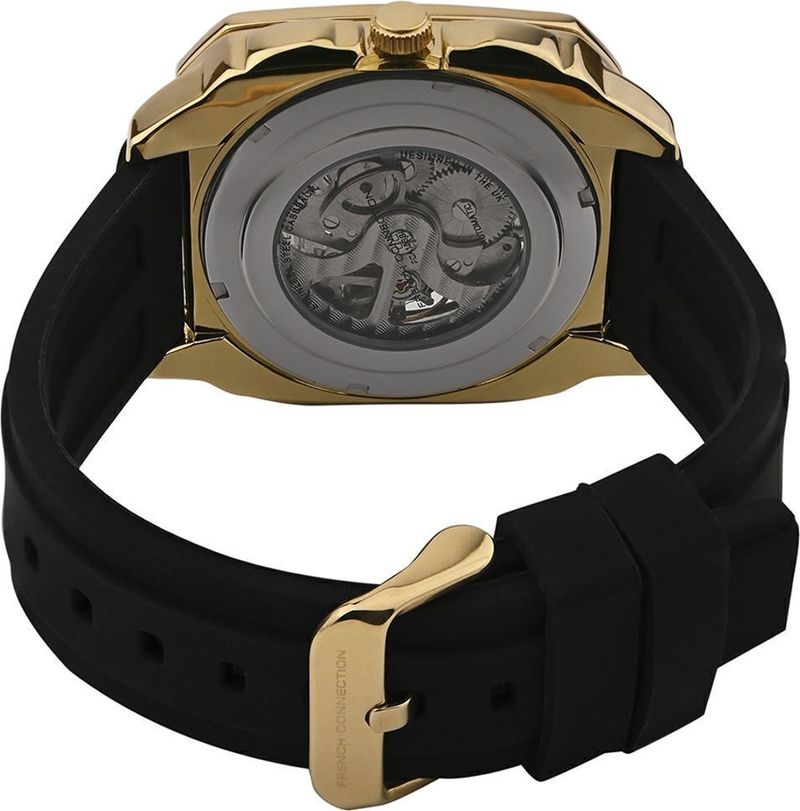 French Connection SILOFLEX Black Sunray Square Dial - Image 6