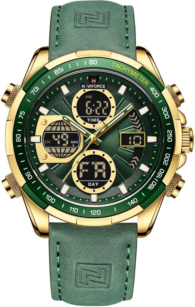Naviforce NF9197L Analog-Digital Watch - Gold - Image 2