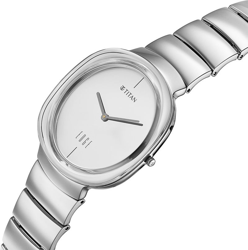 Titan Edge Squircle Titanium Grey Watch - Image 5