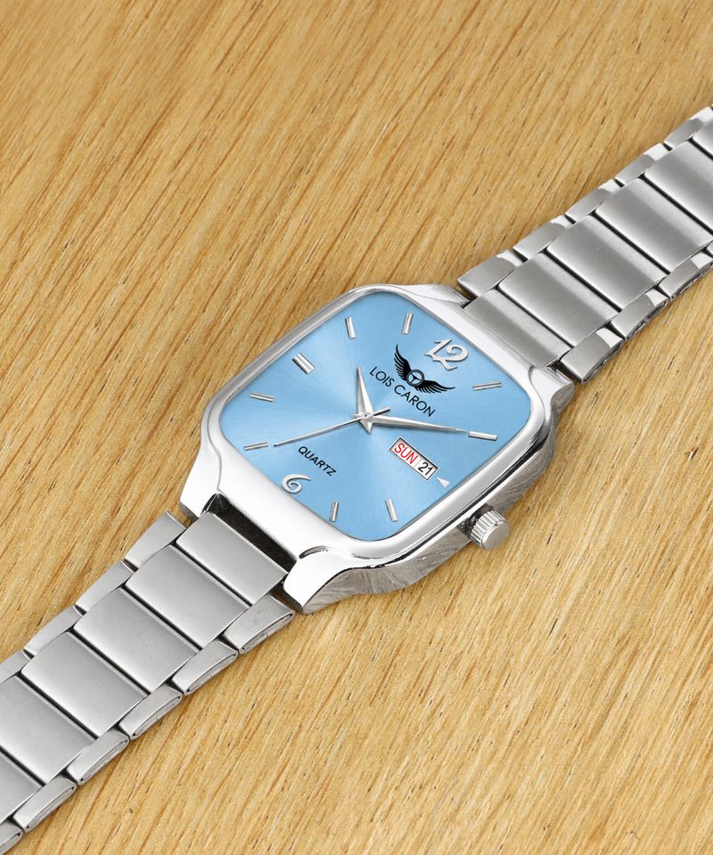 LOIS CARON LCS-8397 Sky Blue Men's Watch - Image 5