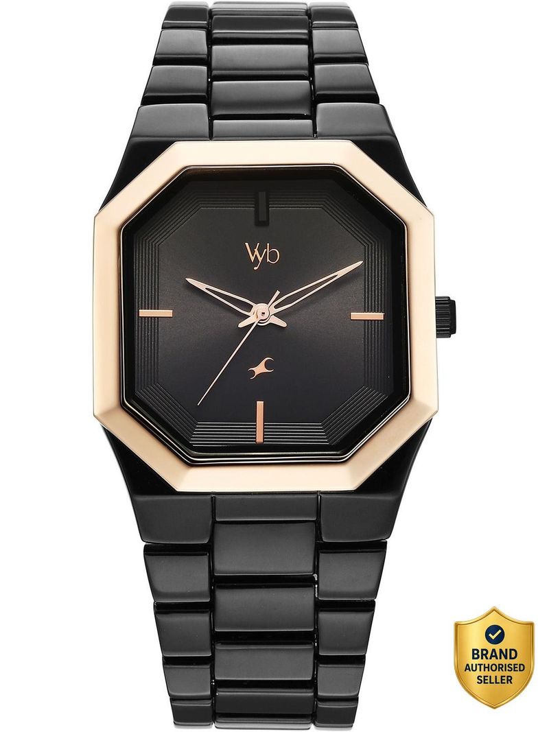 Fastrack Vyb Pioneer Black Dial Black Strap Analog Watch - Image 2