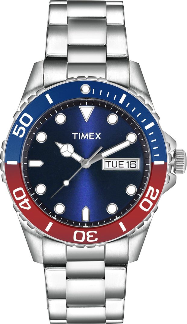 TIMEX Blue Dial Day-Date Men's Watch TW000Z601 - Image 2