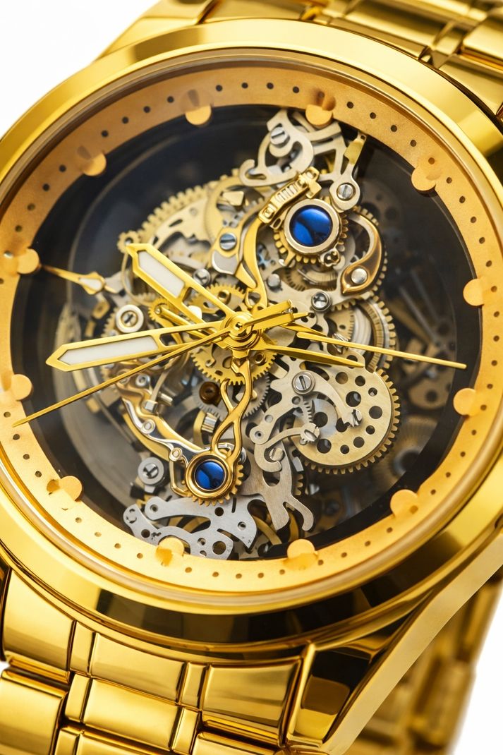 PREETIENTERISES Men's Premium Skeleton Analog Watch - Image 4