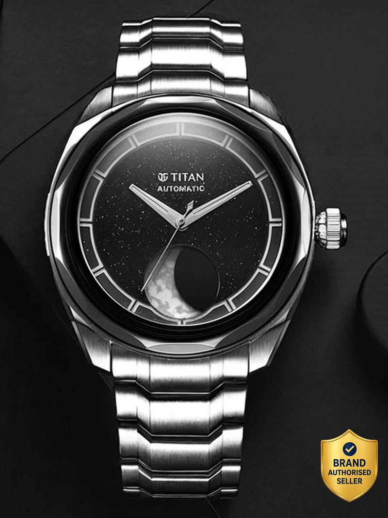 Titan Regalia Stellar 2 Grey Dial Stainless Steel Strap Analog Watch  - For Men 10011KM02,NU10011KM02