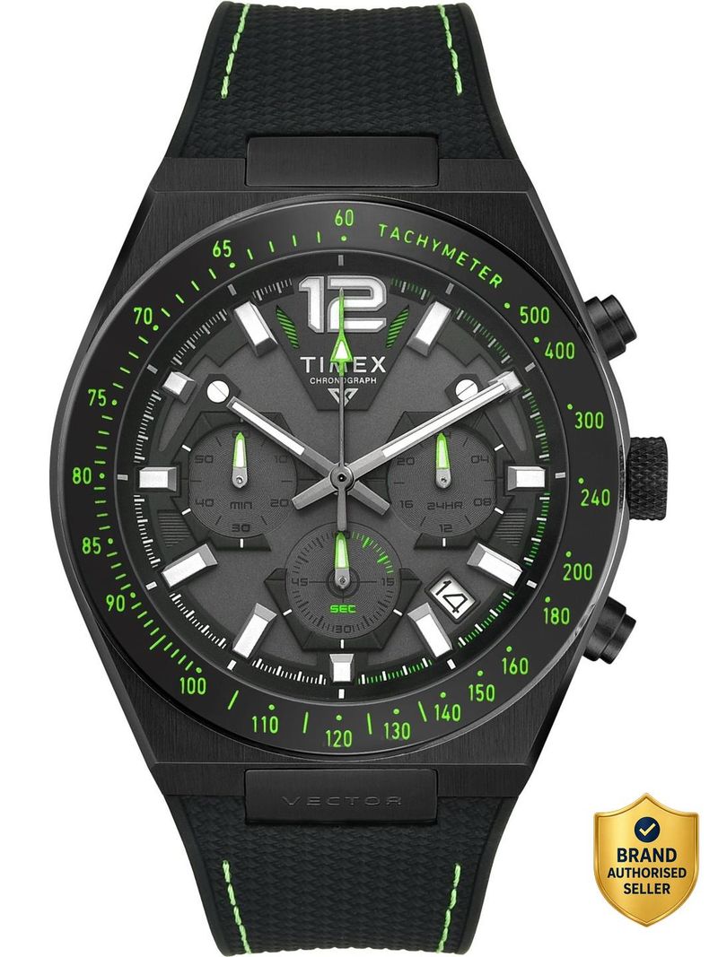 Timex Vector 45mm Black Dial Analog Watch - Image 2