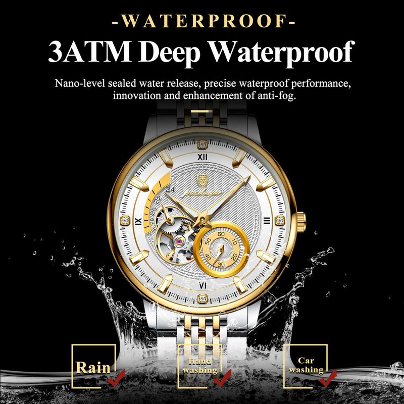 OVERFLY POEDAGAR Men's 1416 Gold Watch - Image 6