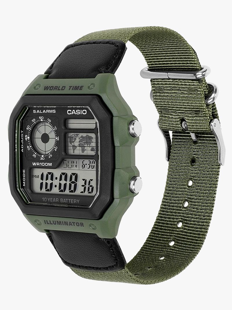 Casio Men's Resin Digital Watch AE-1200WH - Image 3