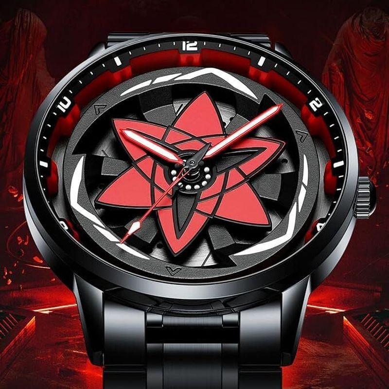 LeatherASM Black Super Luminous Watch - Image 4