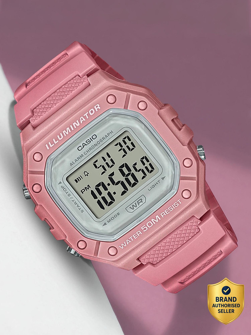 CASIO Youth Digital Watch  - For Men & Women D256 (W-218HC-4AVDF)