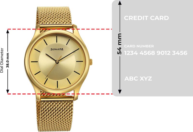 Sonata Champagne Dial Gold Stainless Steel Men's Watch NT77082YM09 - Image 6