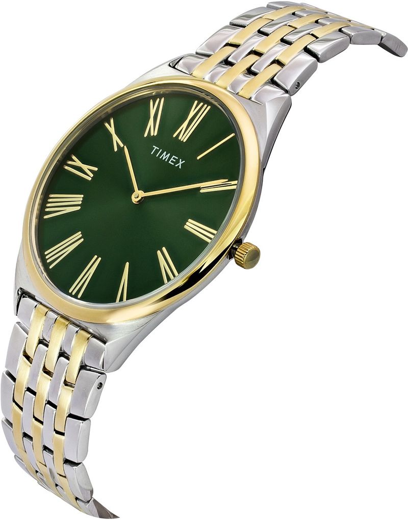 Timex Signio 40mm Green Dial Analog Watch - Image 3