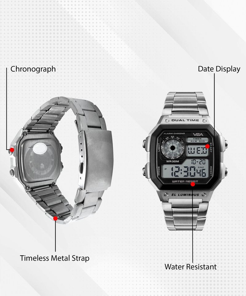 V2A Digital Watch for Men - Image 4