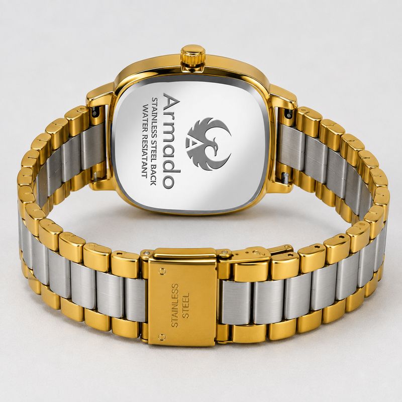 ARMADO Daniel Clarion Square Dial Day-Date Gold Watch - Image 5