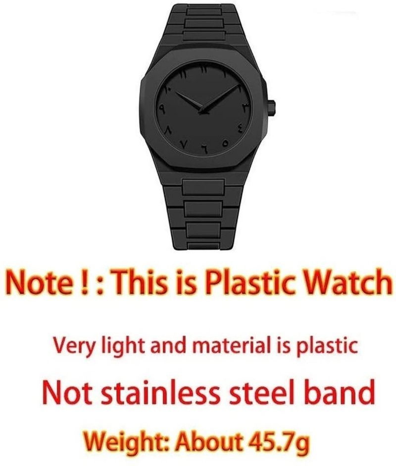 SPLAZOS Arabic Aura Black Analog Watch - Image 5