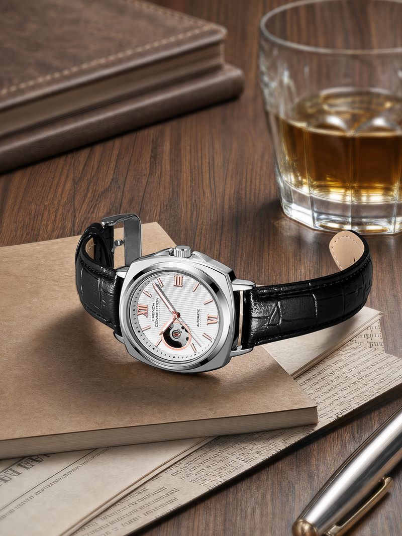 French Connection FCA45SBL Silver Automatic Analog Watch - Image 3