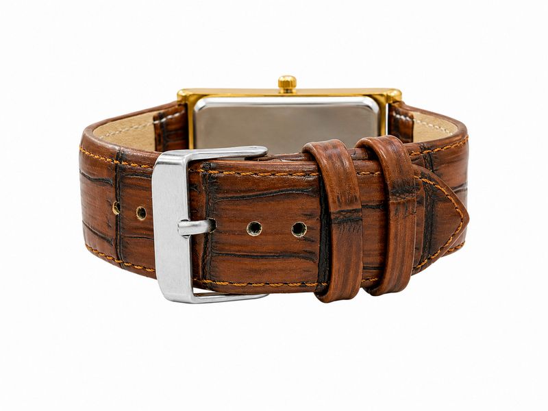 JAINX Men's Brown Leather Strap Analog Watch JM7266 - Image 5