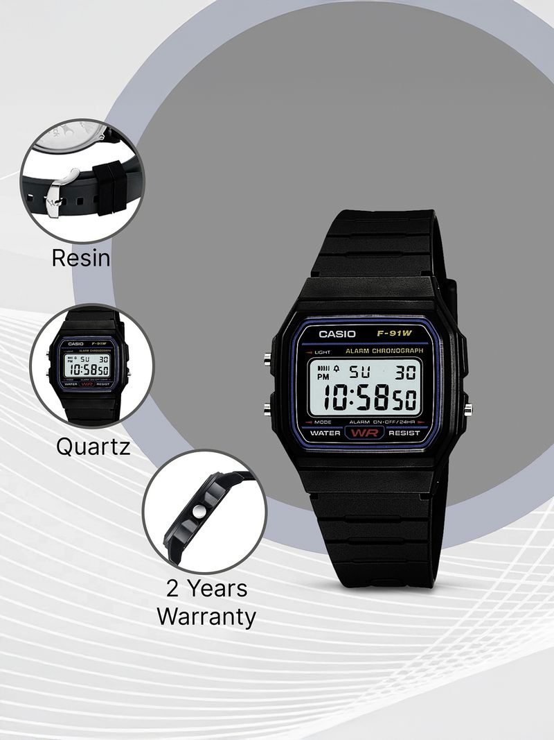 CASIO Youth F-91W-1Q Digital Watch - Image 5