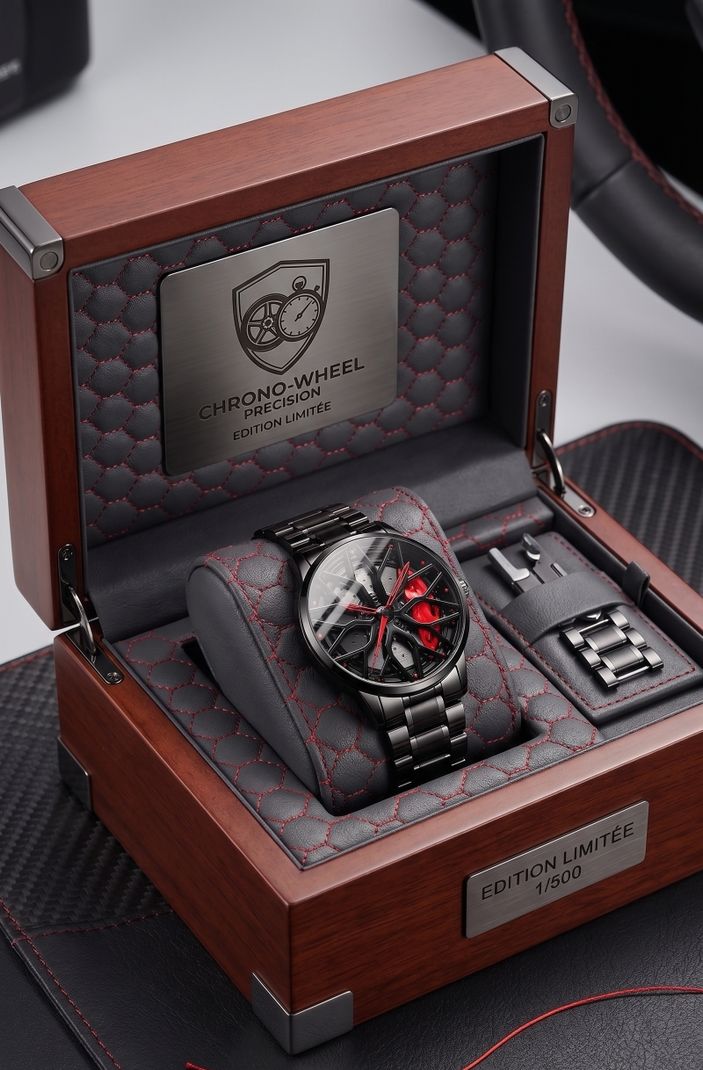 house of common SPINNER BLACK ANALOG WATCH SERIES Analog Watch - For Men wheel Watch 30 - Image 2