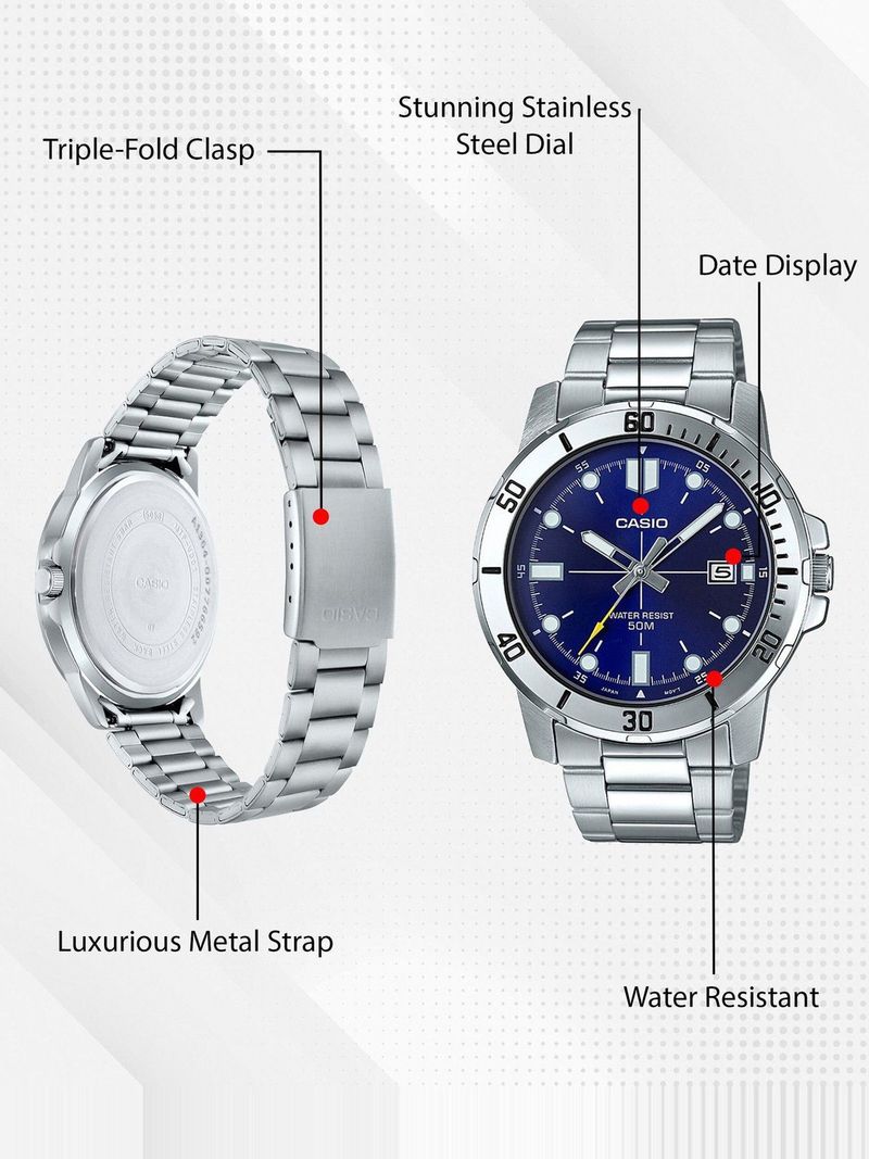 CASIO MTP-VD01 Analog Watch For Men - Image 4