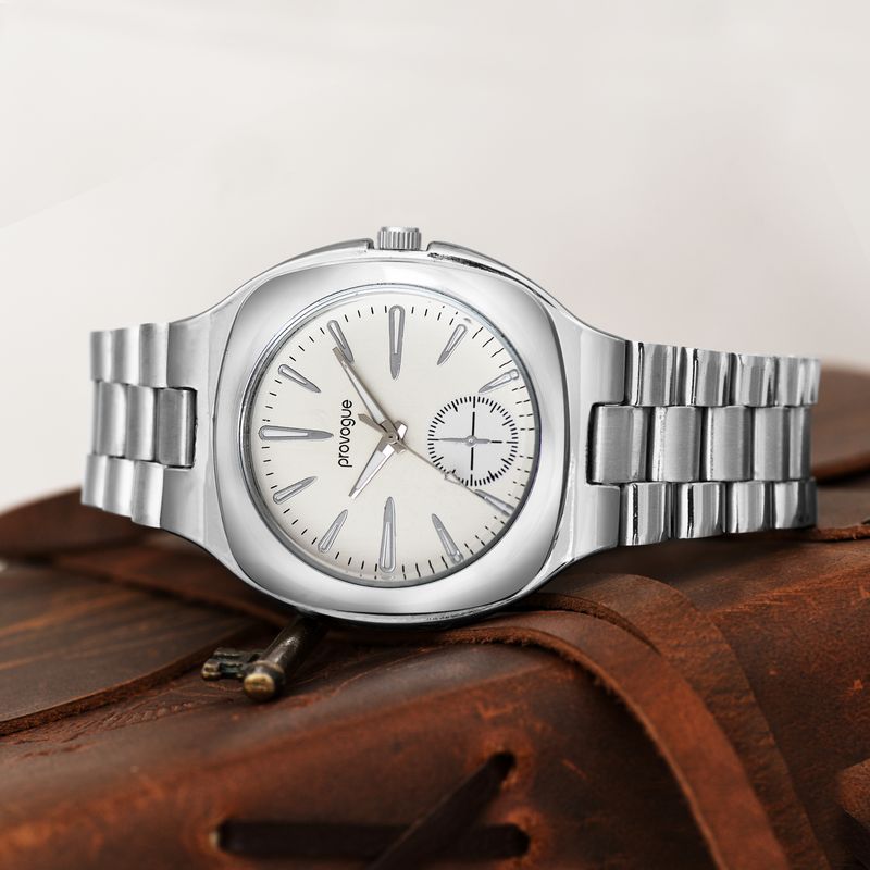 Provogue Men's Silver Analog Watch GSQ027-SLV-PR - Image 3