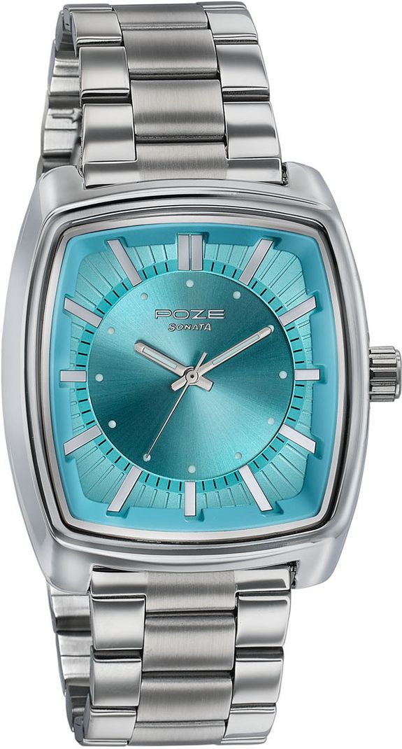 SONATA Poze 9 Quartz Blue Dial Watch - Image 4