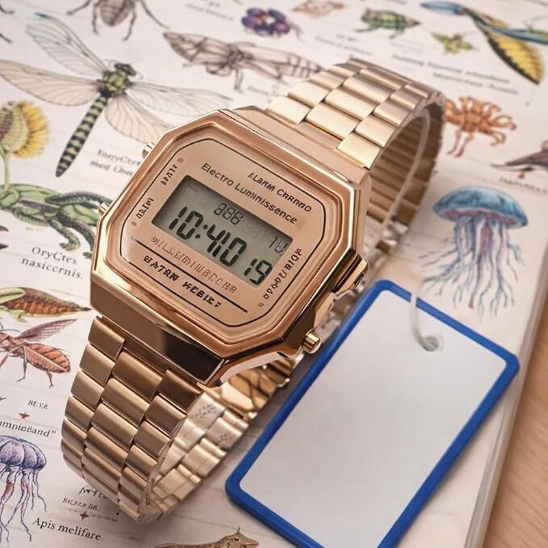 Quantex Glowme Rose Gold Digital Watch - Image 4