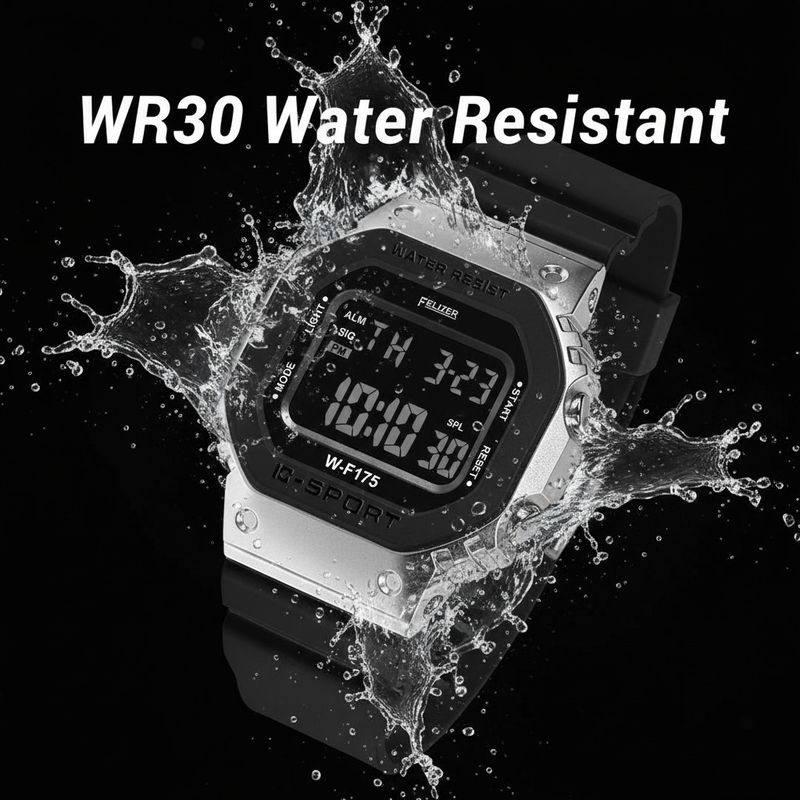 Felizer Ultra Slim Square Digital Watch for Boys - Image 5