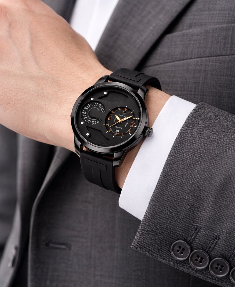 MAAN INTERNATIONAL Prime Dual Dial Quartz Black Silico - Image 3