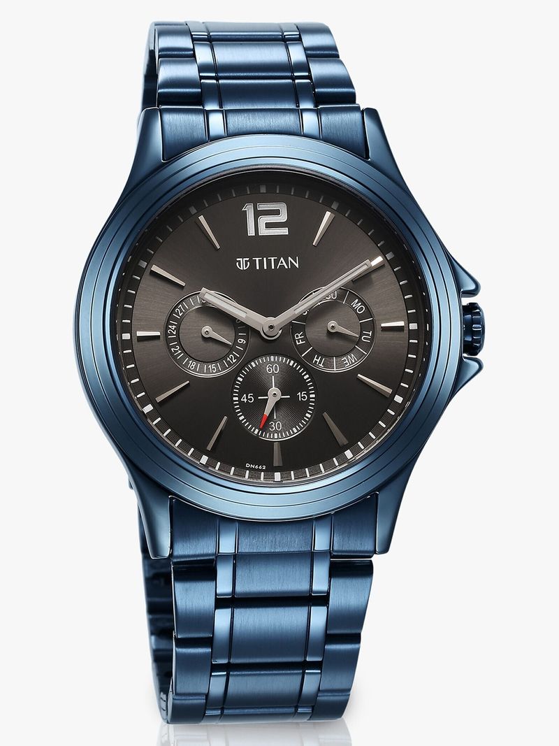 Titan Neo Splash Blue SS Strap Watch - Image 6