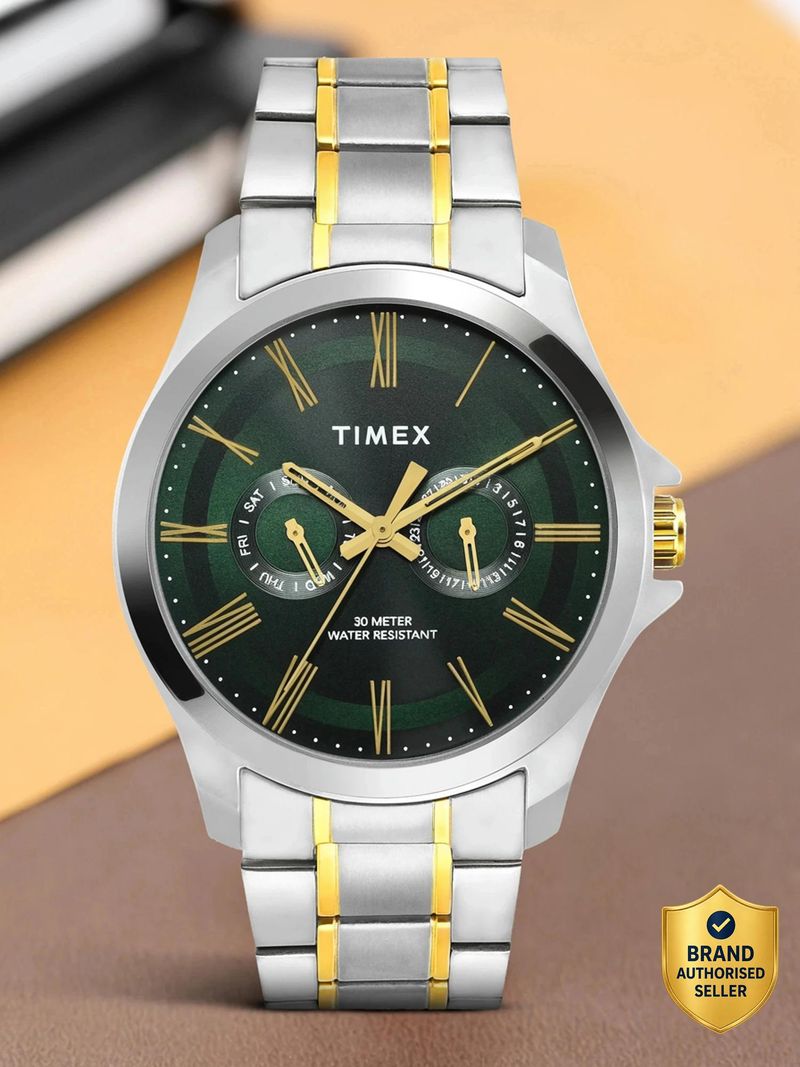 TIMEX Trendline Round 42mm Green Dial Analog Watch for Men - Image 2