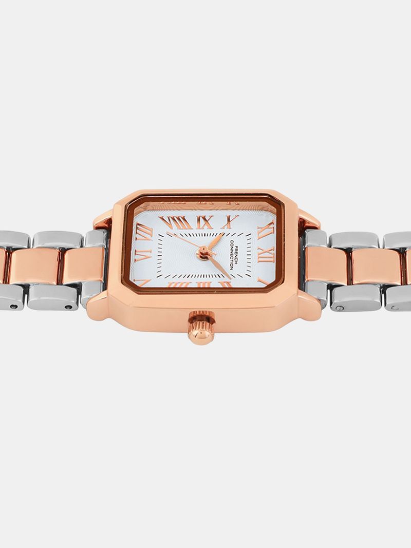 French Connection Women's Silver Sunray Dial Watch - Image 6