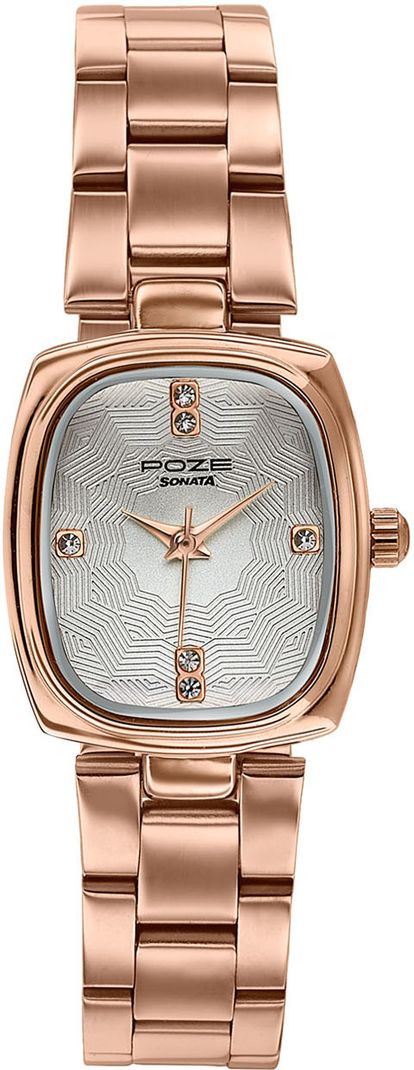 SONATA Poze 9 White Dial Watch - Image 4