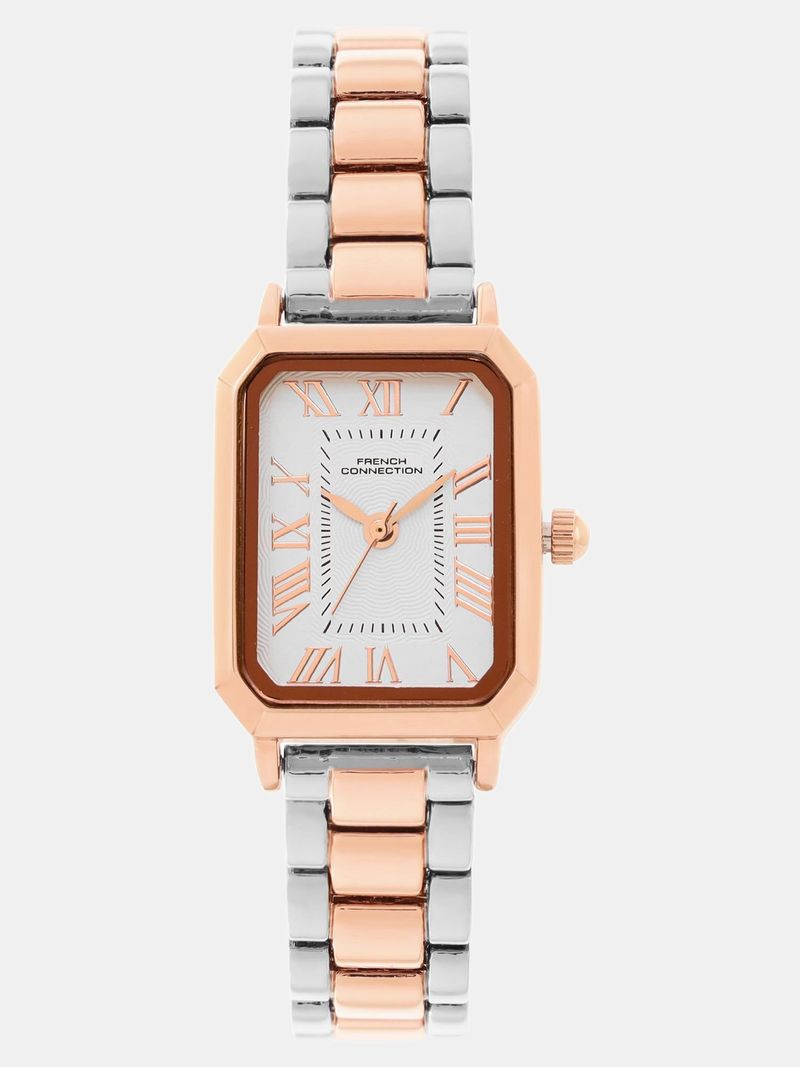 French Connection Women's Silver Sunray Dial Watch - Image 5