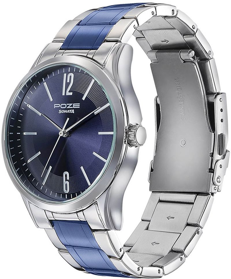 Sonata Poze Blue Dial Men's Watch - Image 5