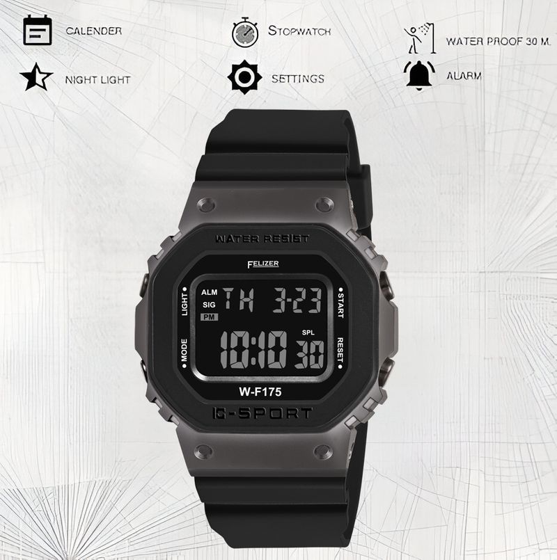Felizer Lightweight Slim Digital Watch for Men - Image 6