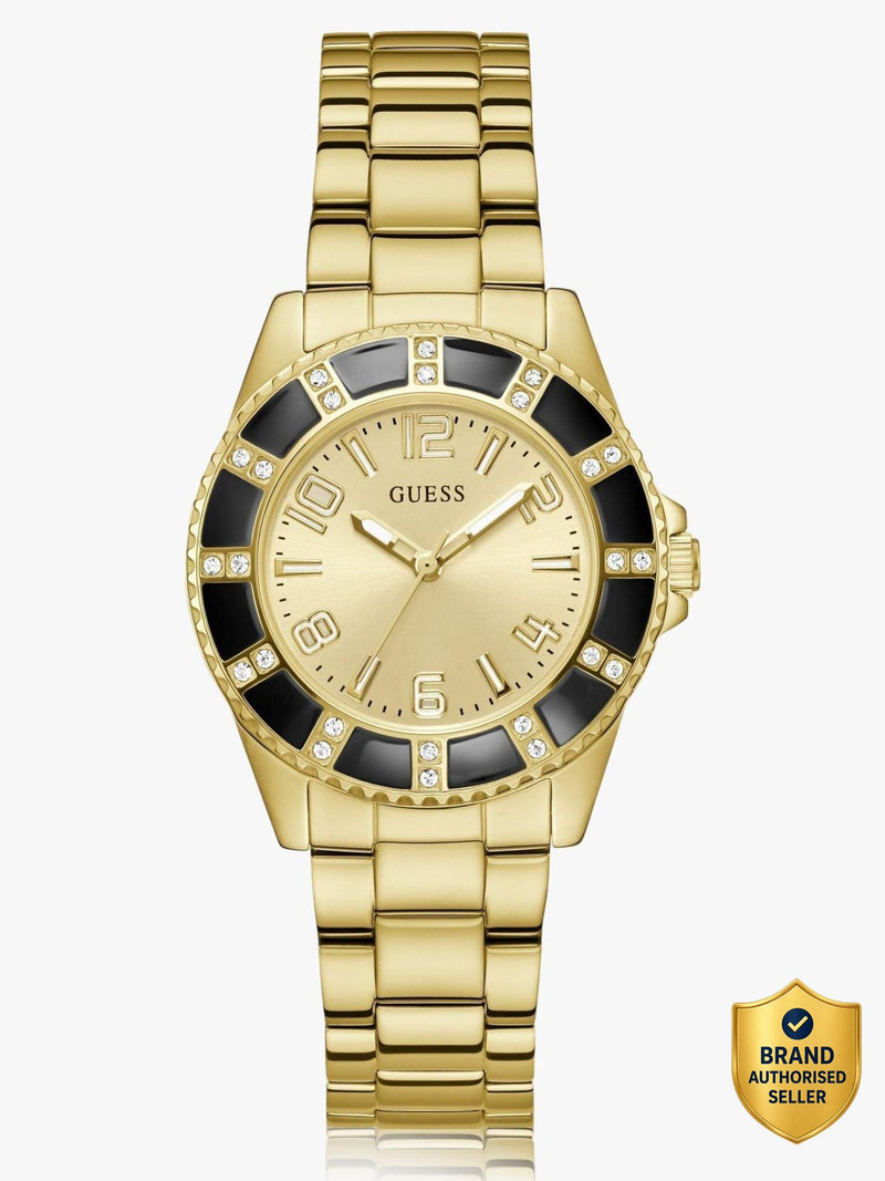 GUESS Champagne Dial Analog Watch  - For Women U1391L2M